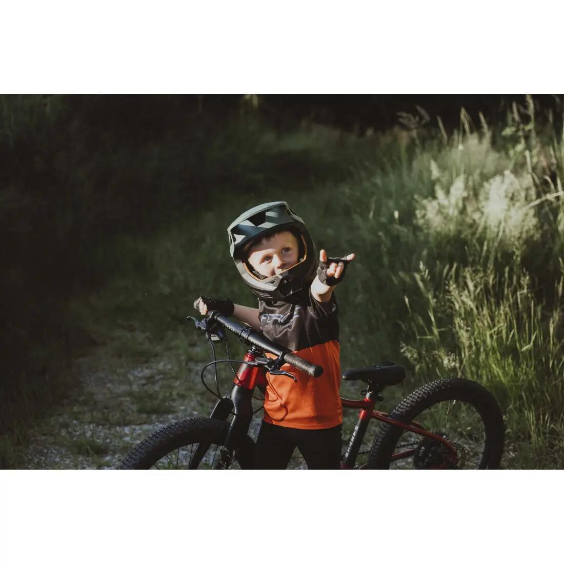 Casca Force DROP downhill, verde-negru S-M (55-58 cm) 6/6