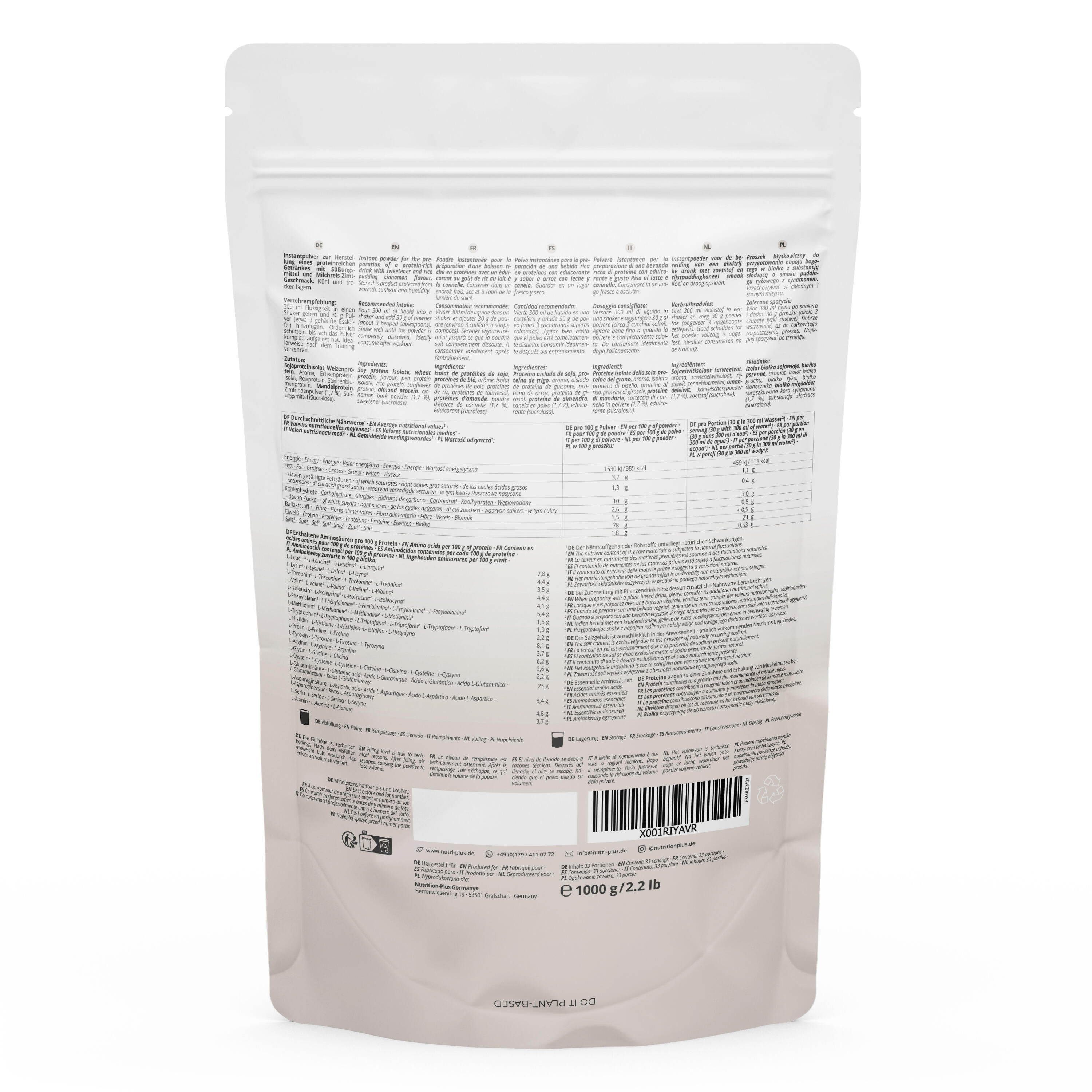 Proteína en polvo 6K 1000 g - Arroz con leche y canela 2/5