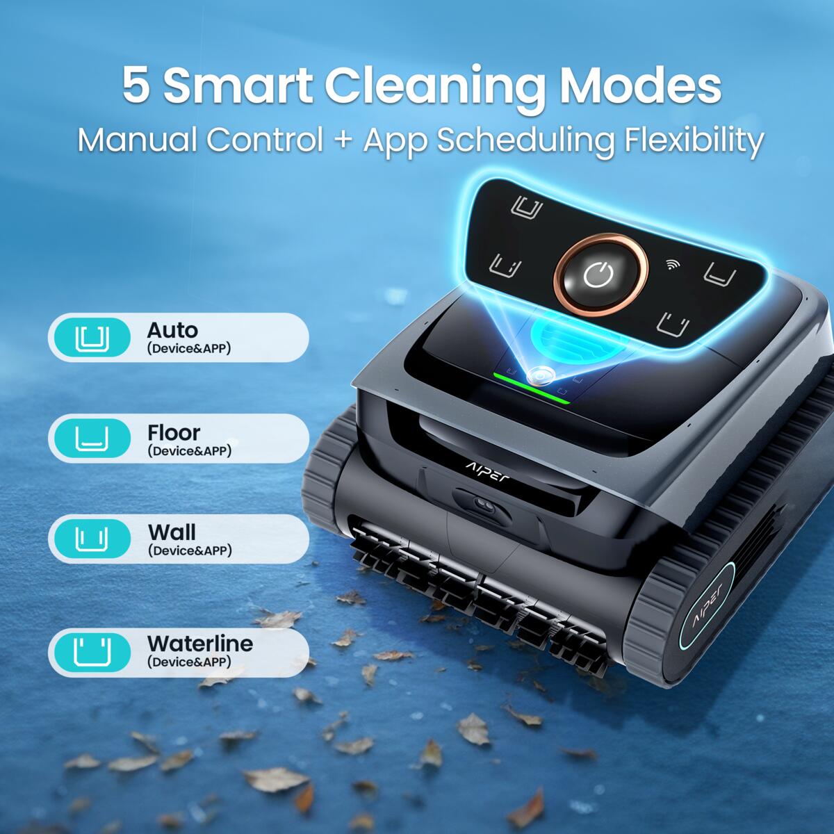 Aiper Scuba S3, Robot pulisci piscina senza fili per piscine fino a 150m² 7/7