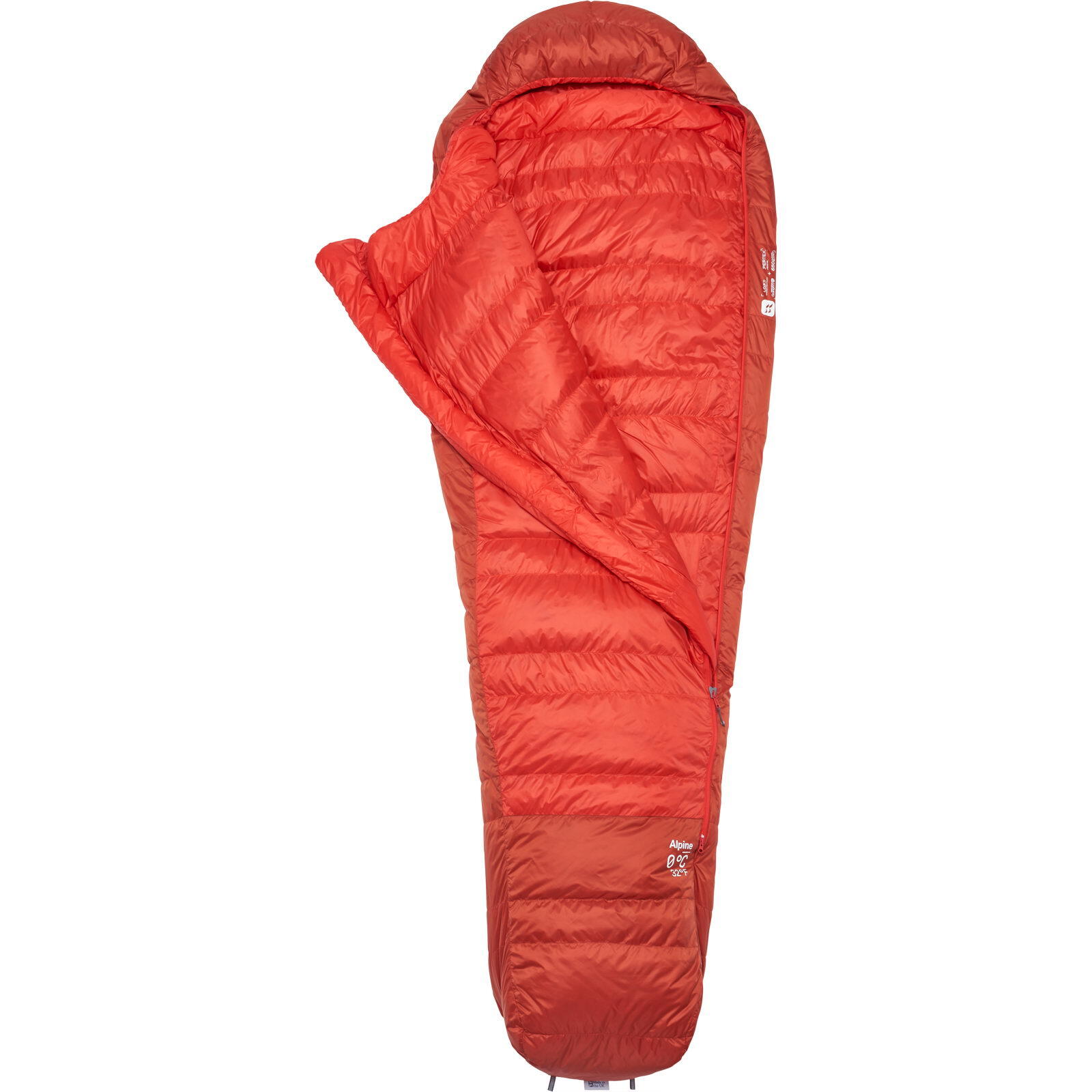Daunenschlafsack Alpine 0C/32F dark horizon-tuscan red 2/6