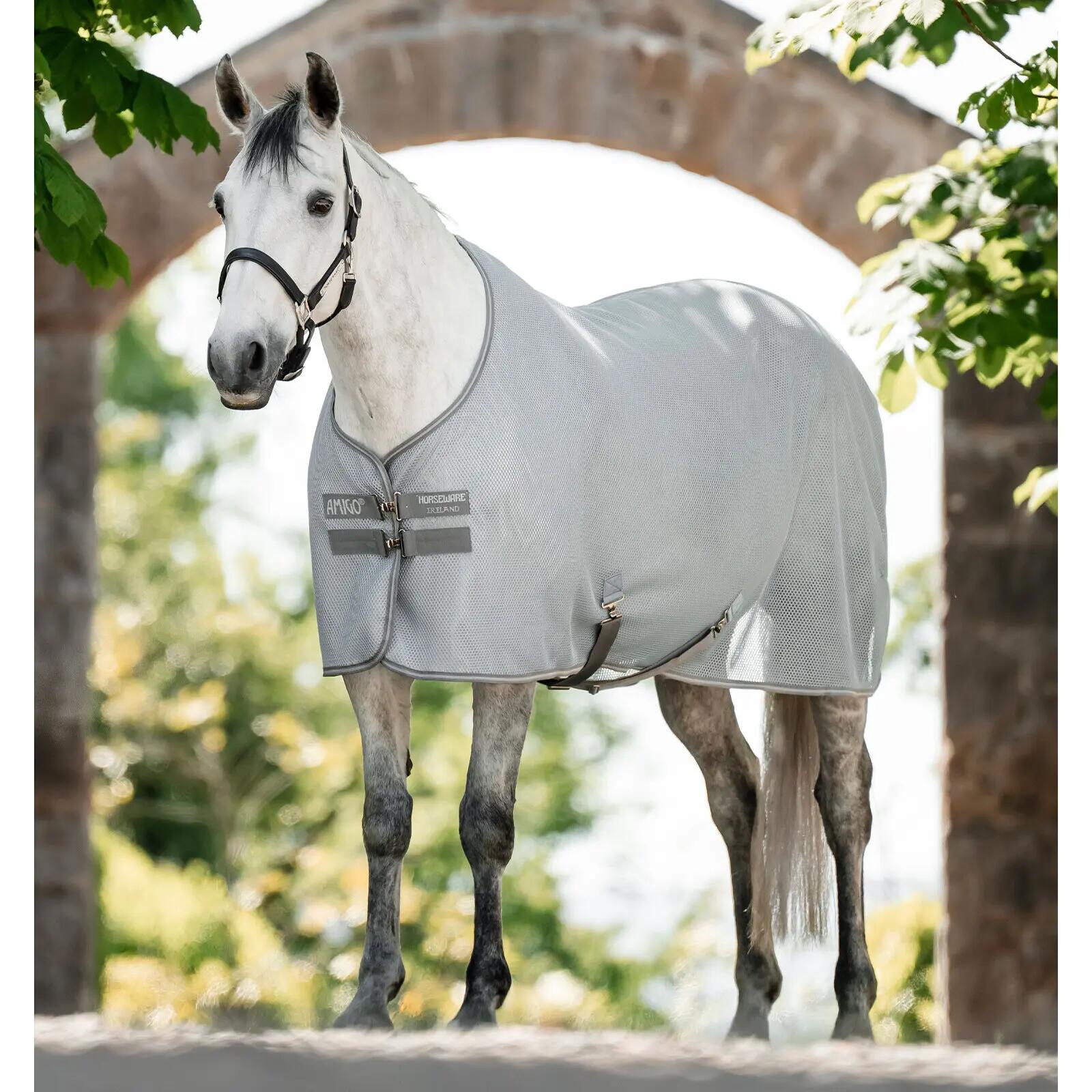 Coperta asciugante per cavallo in rete Amigo AirNet 2/7