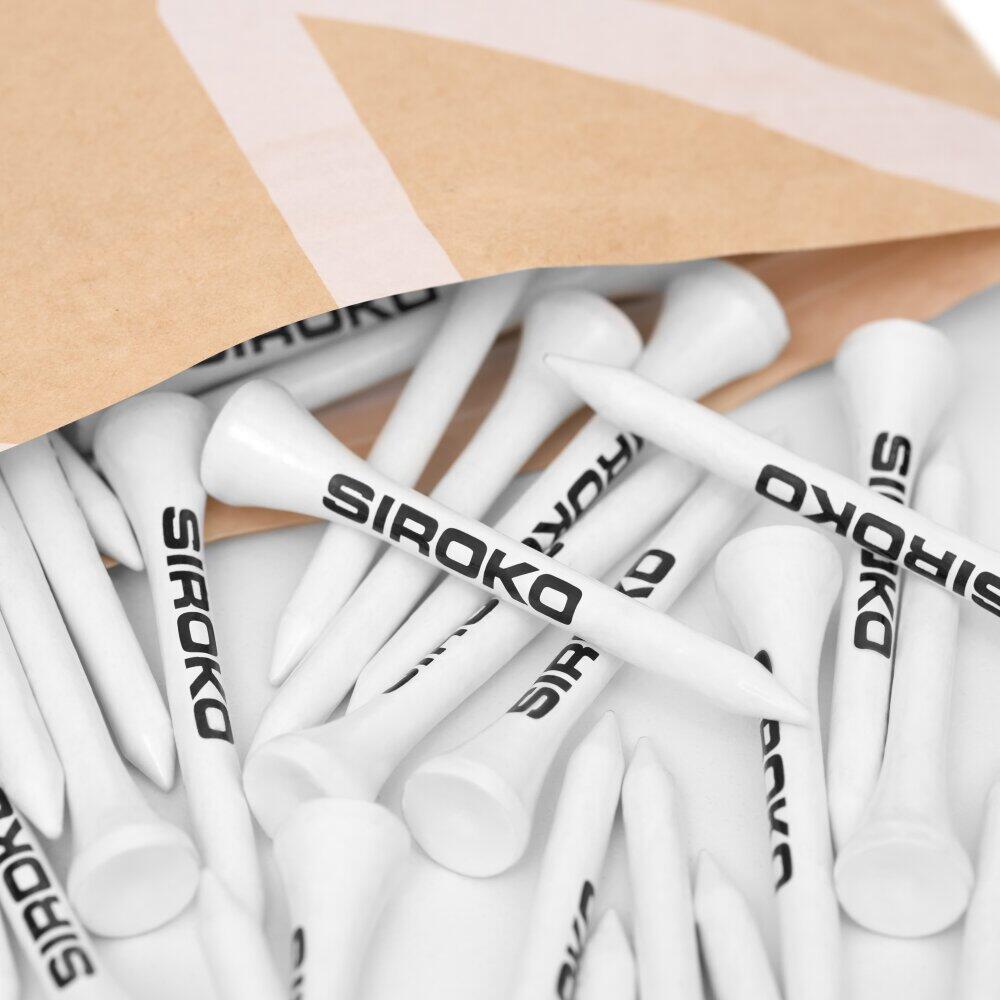 Men & Women Golf tees 50-pack Durban White White 3/6