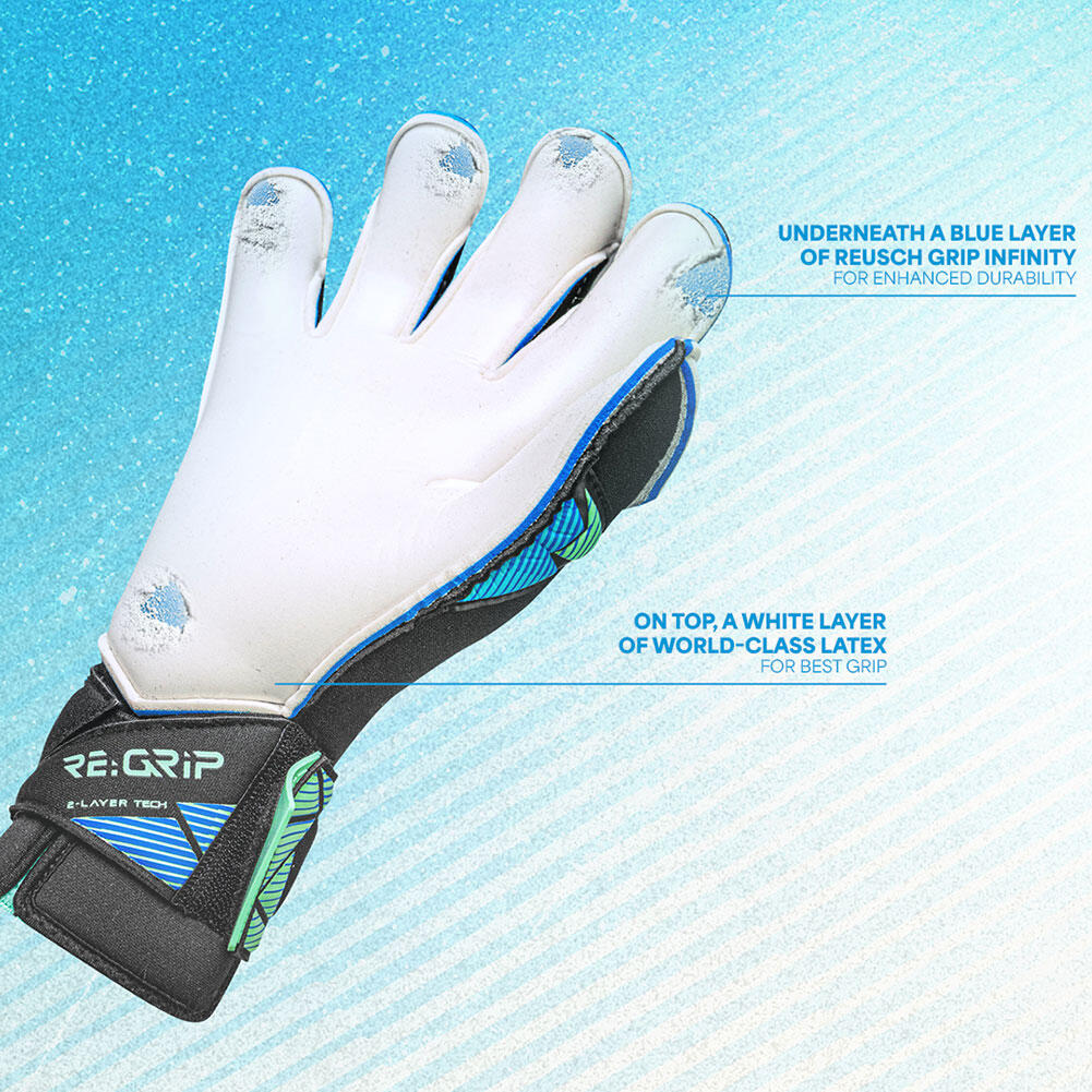 Guantes de portero infantiles Reusch Attrakt RE:GRIP NC Junior 3/7