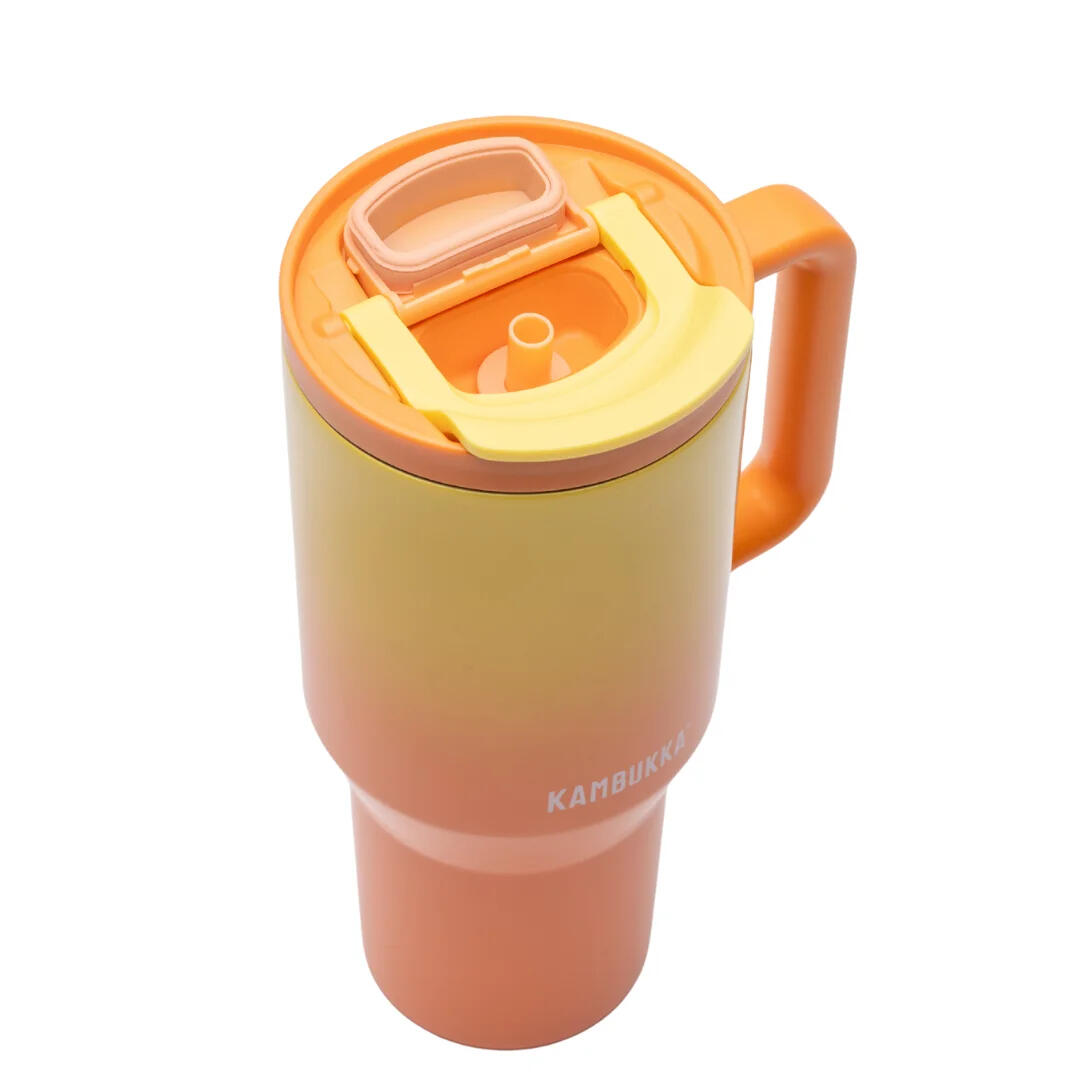 Kubek termiczny ze słomką butelka termiczna Rio 950ml - Soft Sunrise 5/7
