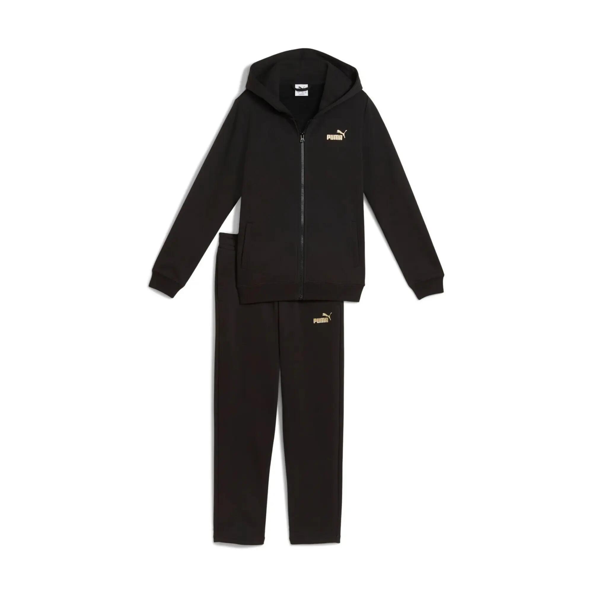 Puma Mädchen Trainingsanzug Metallic Hooded Sweat Suit FL G 689729 1/3