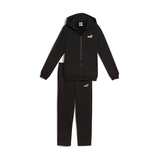 Puma Mädchen Trainingsanzug Metallic Hooded Sweat Suit FL G 689729