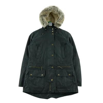Tweedehands - barbour dames parka kelsall waxed - zeer goede staat