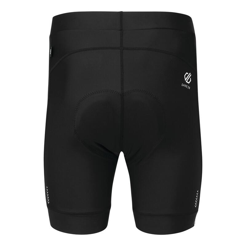 Pantaloncini Da Ciclista Asciugatura Veloce Uomo Dare 2B Virtuosity Nero/Bianco