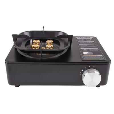 2-in-1 gasfornuis, reiskoffer, 1-pits, voor mini pro-cartridges