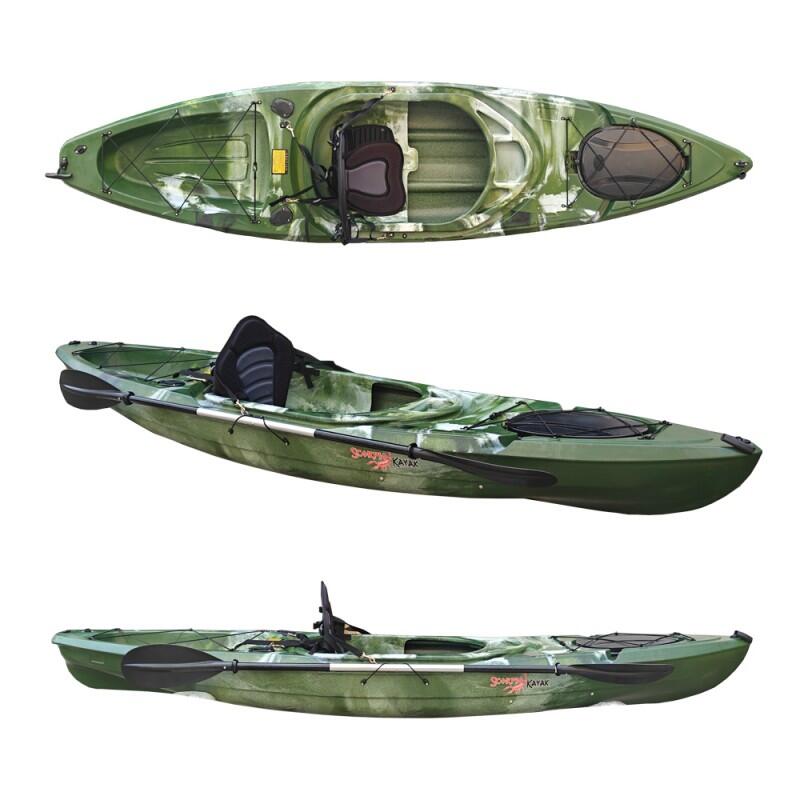 Kajak jednoosobowy turystyczny wędkarski Scorpio kayak Traveler Max 2/3