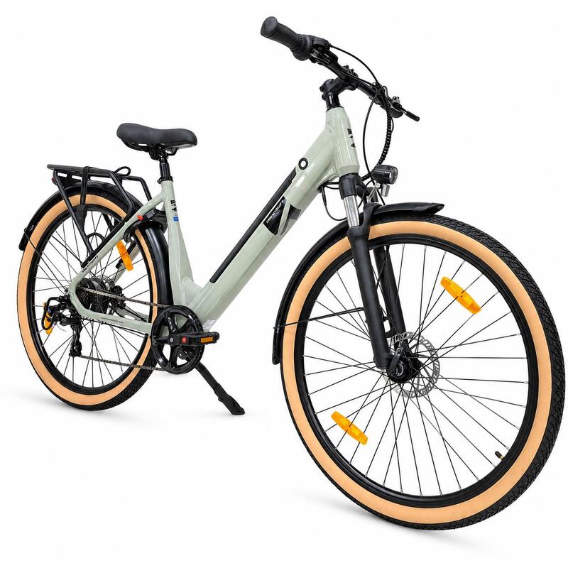 Bicicleta electrica Oras Devron 28200, L, Gri Deschis