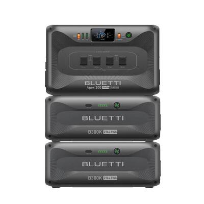 Apex 300 + 2×b300k, 8294wh uitbreidbare powerstation voor thuisback-up, campers