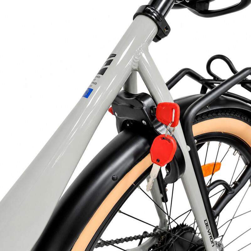 Bicicleta electrica Oras Devron 28200, M, Gri Deschis