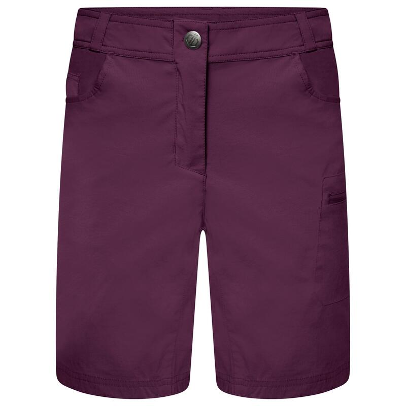 Dare2b Womens/Ladies Melodic II Multi Pocket Walking Shorts (Lunar Purple)