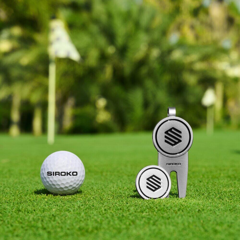 Relève-pitch de golf Homme et Femme Pin Silver Blanc 4/6