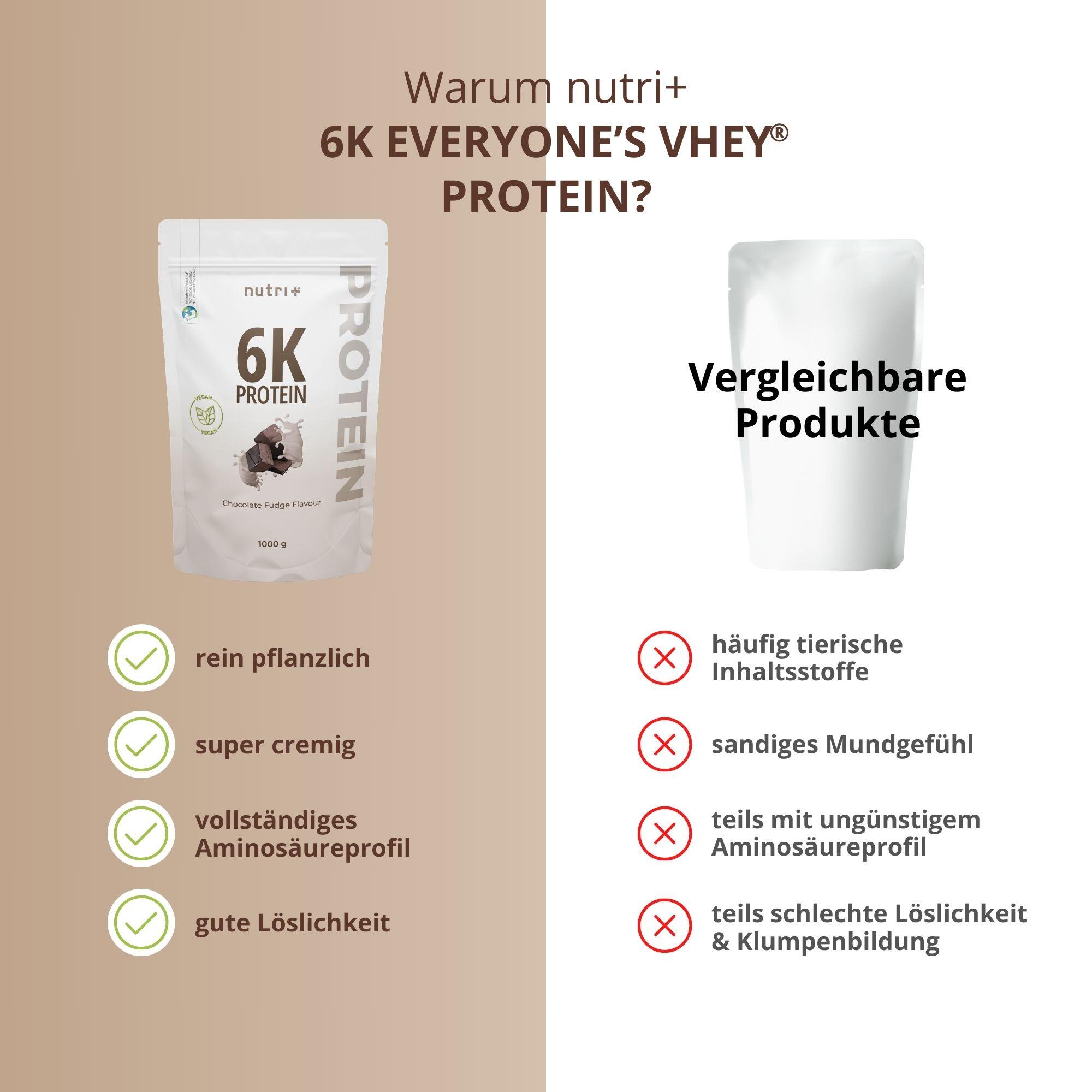 Proteína en polvo 6K 1000 g - Chocolate Fudge 5/5