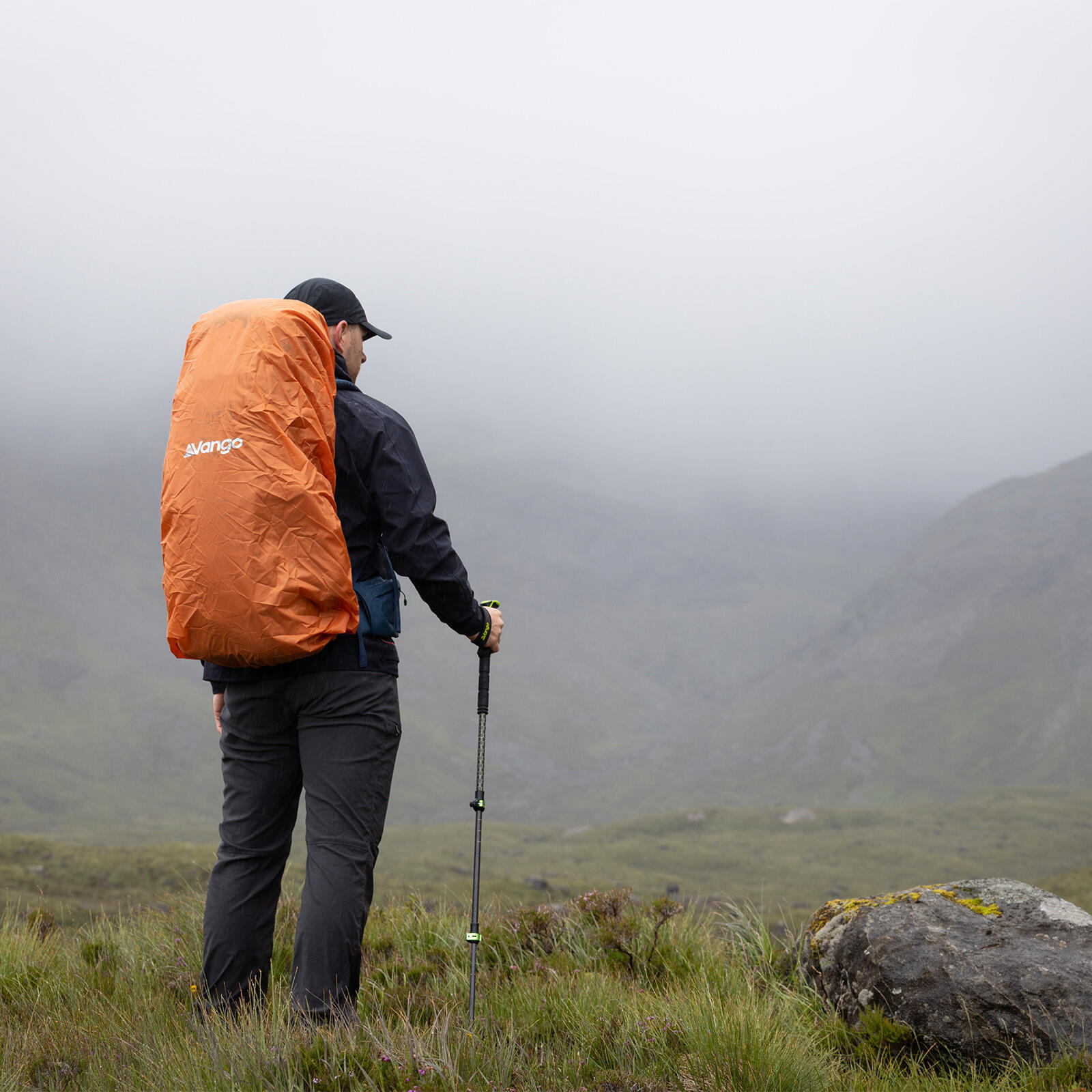 Sac à dos de trekking Denali Pro S 60/70 L Outdoor avec housse imperméable 5/7