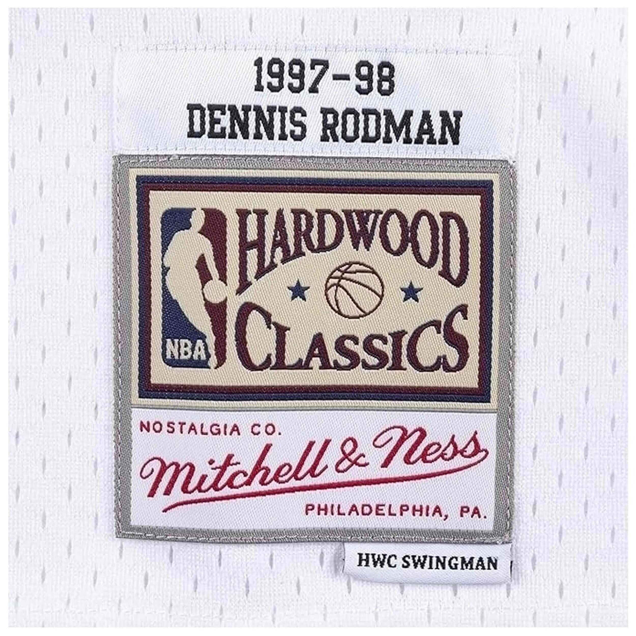 Maillot NBA Dennis Rodman Chicago Bulls 1995-96 Mitchell & ness Hardwood Classic 2/3