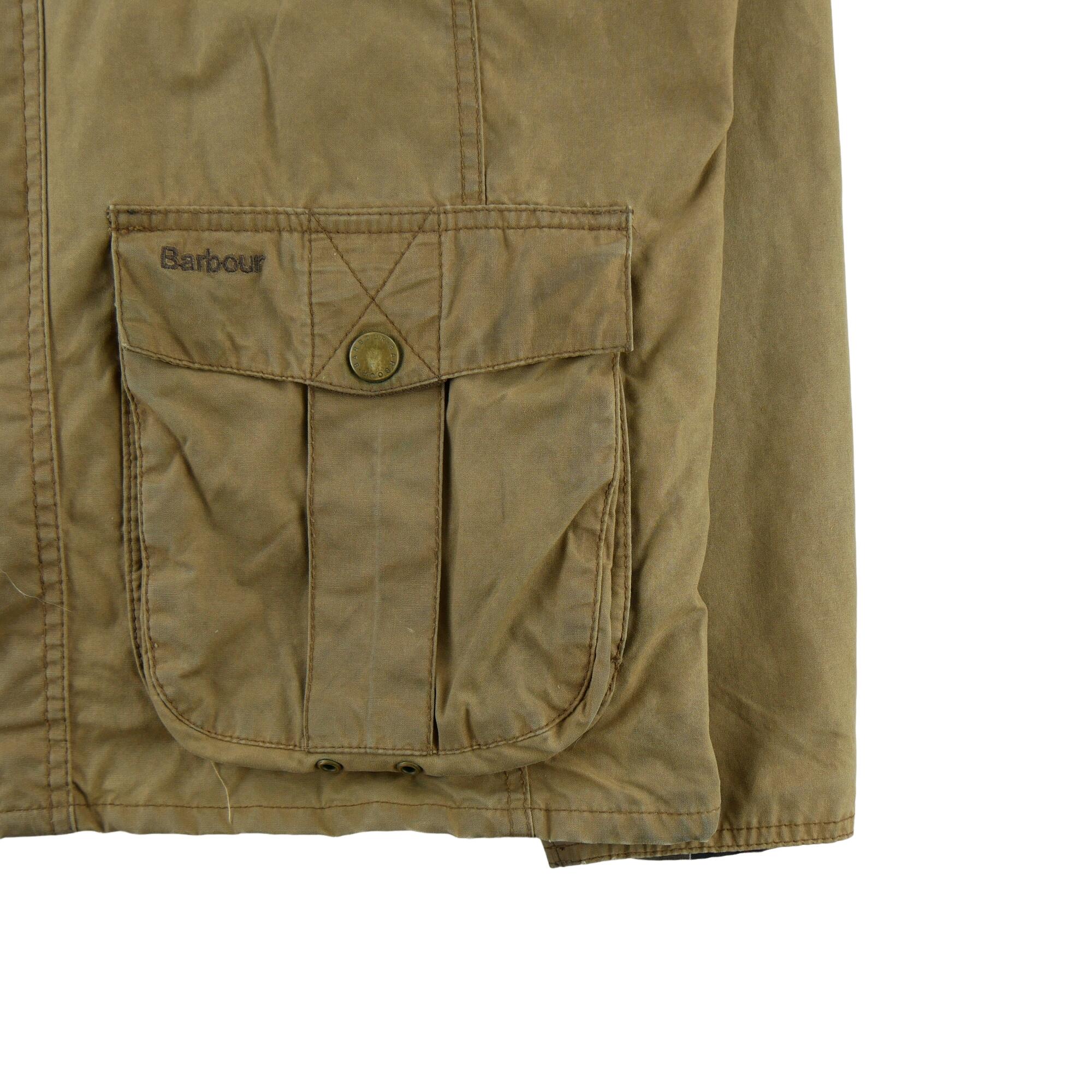 Segunda vida - Parka masculino Barbour utilitário wax - Em bom estado 4/7