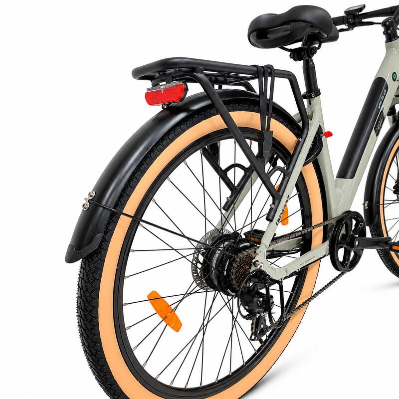 Bicicleta electrica Oras Devron 28200, M, Gri Deschis