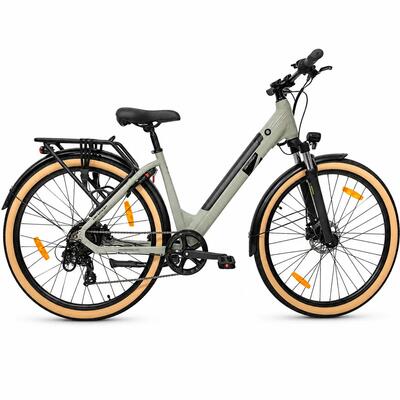 Bicicletta elettrica Oras Devron 28200 - 28 pollici taglia M grigio chiaro
