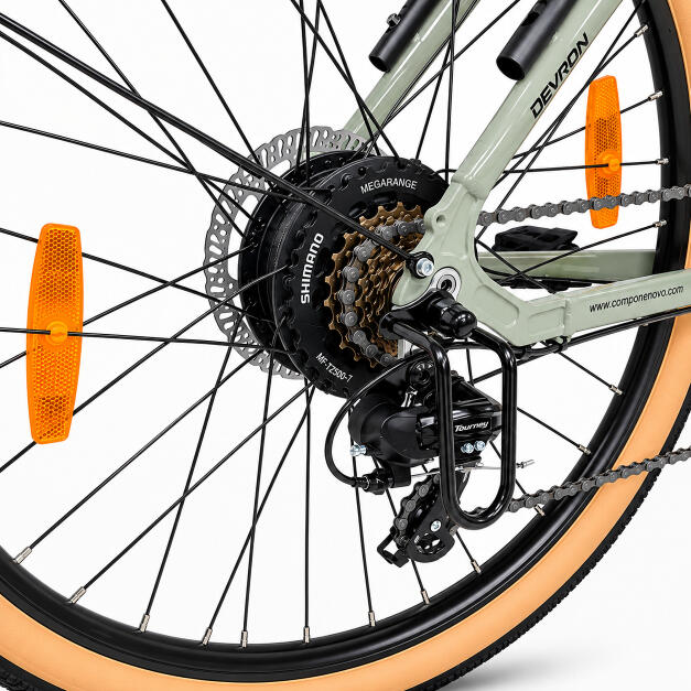 Bicicleta electrica Oras Devron 28200, M, Gri Deschis
