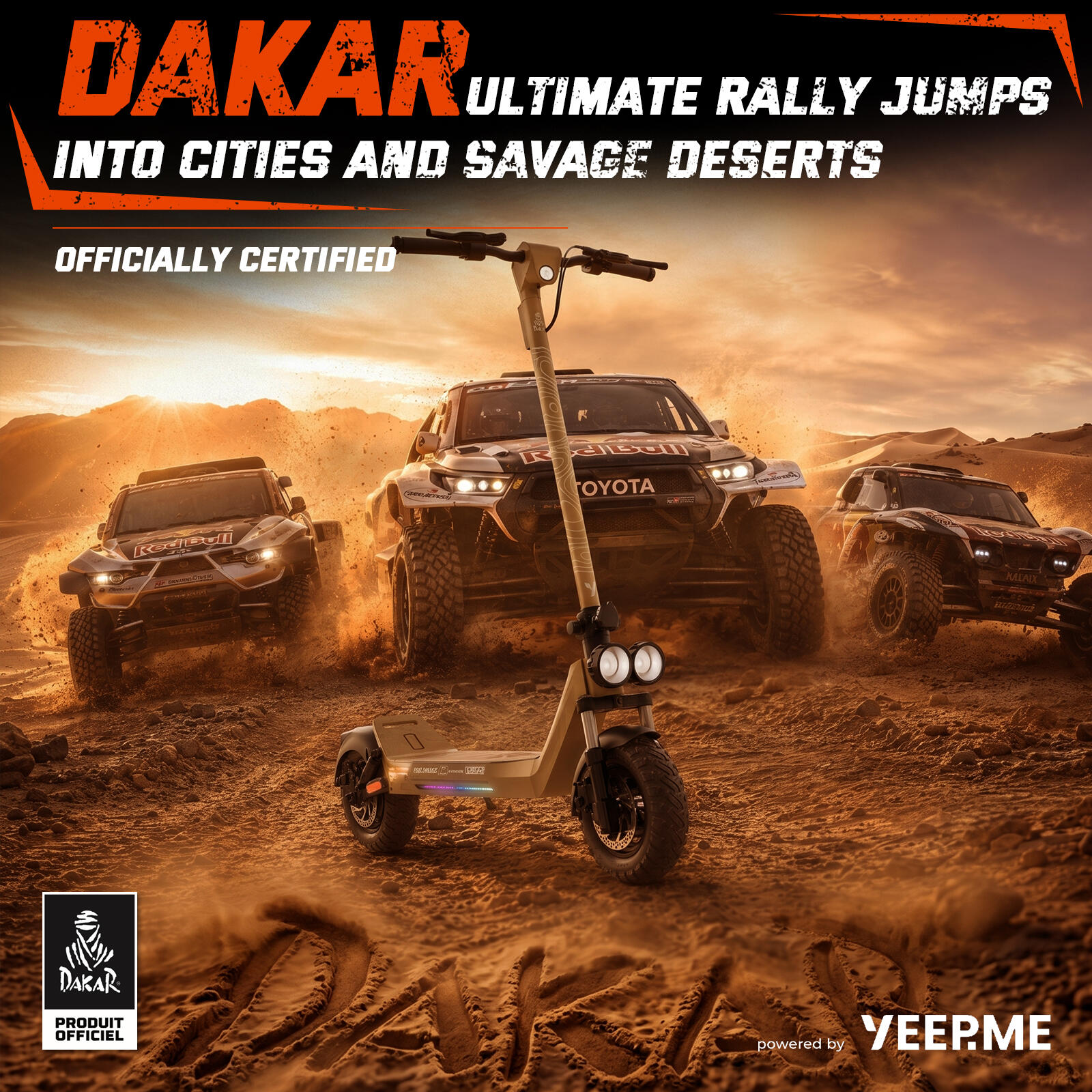 DAKAR 100S Trottinette Électrique Pliable Adulte 1200W 10" 648Wh 50km Gar 5 ans 3/7