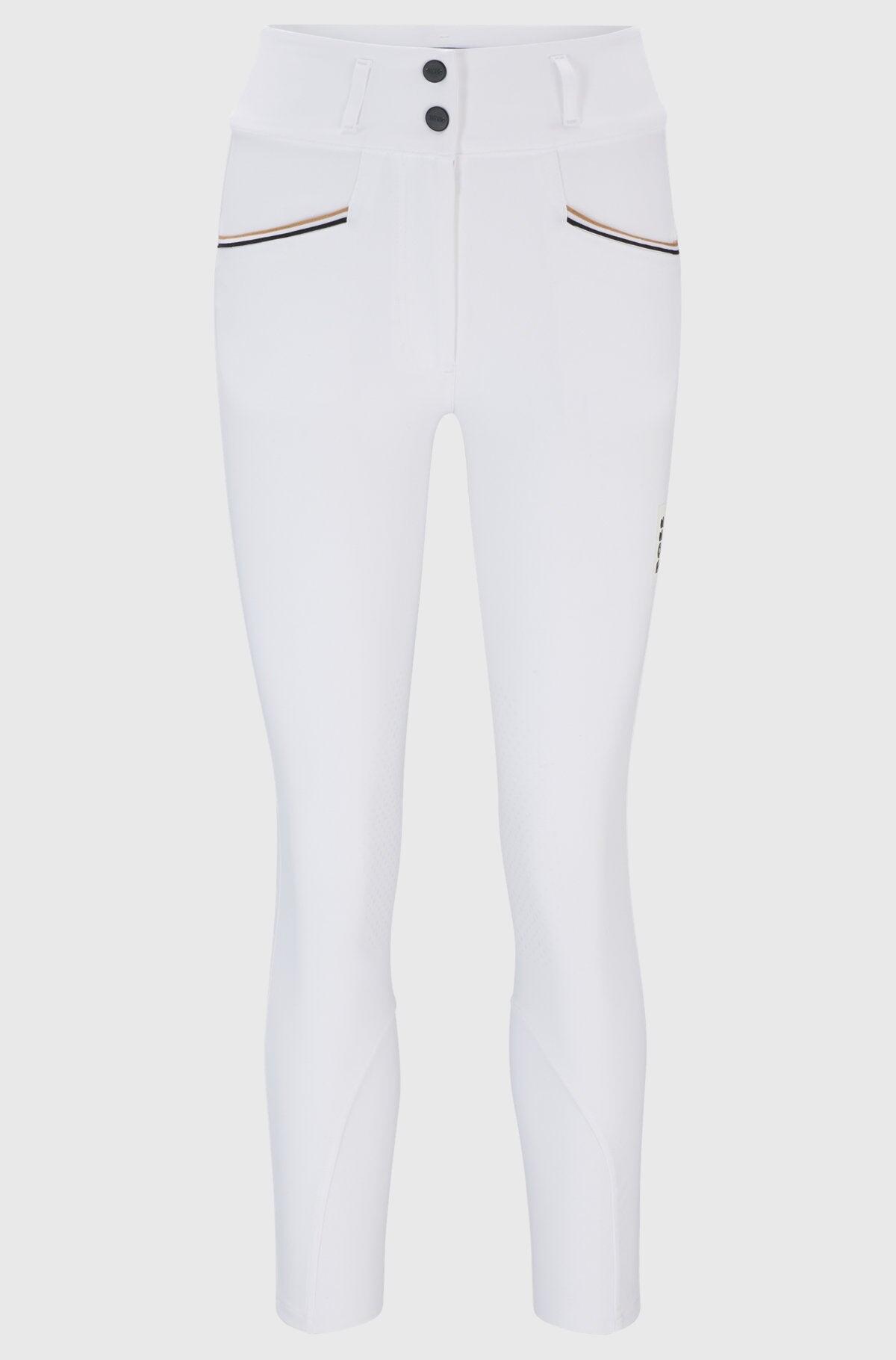 Boss Equestrian Rijbroek Dames Hoge Taille Knie Grip Hannah Core Wit - 1/7
