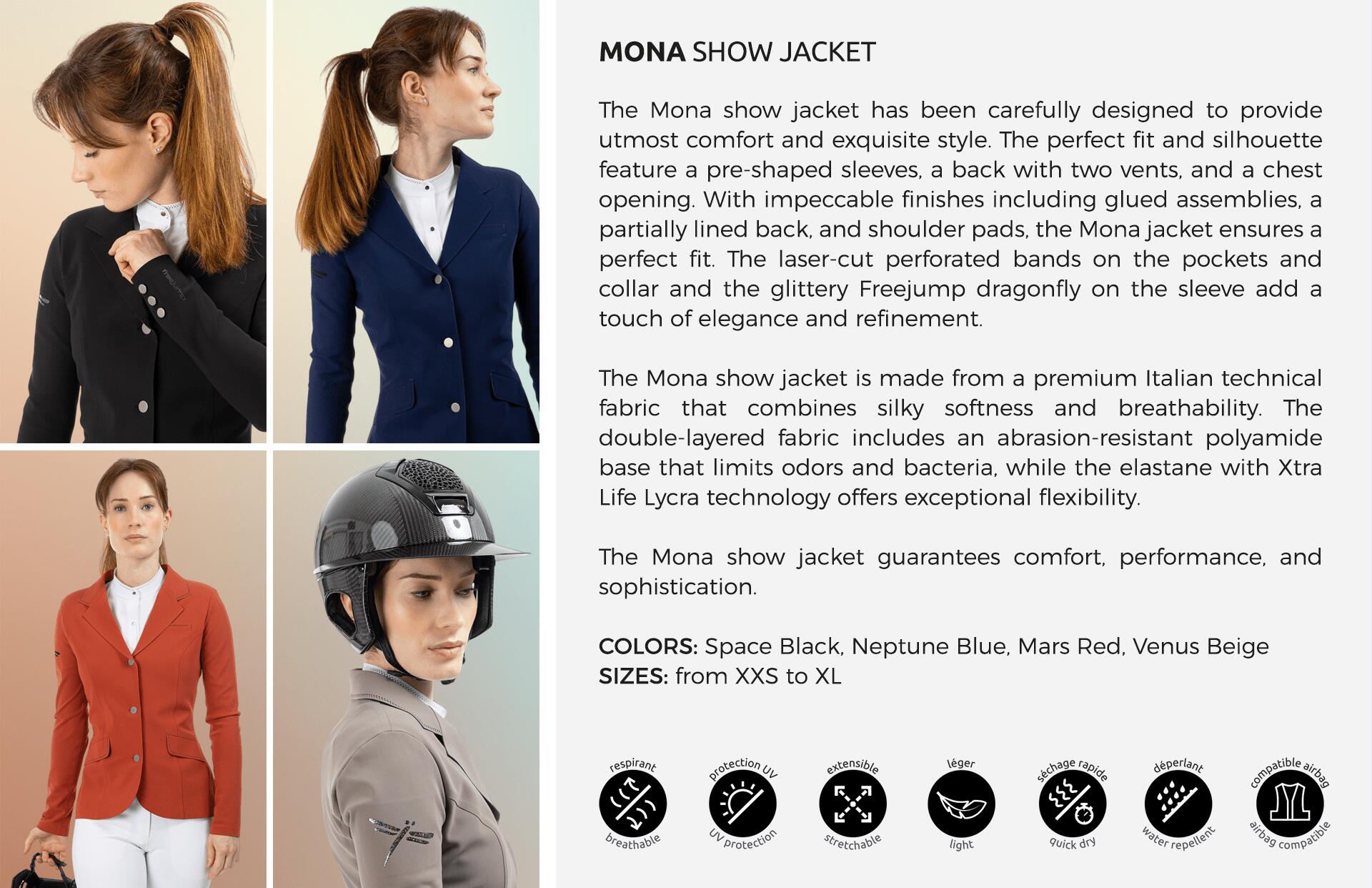 Freejump Mona Wedstrijd Jas Dames Zwart - 5/7