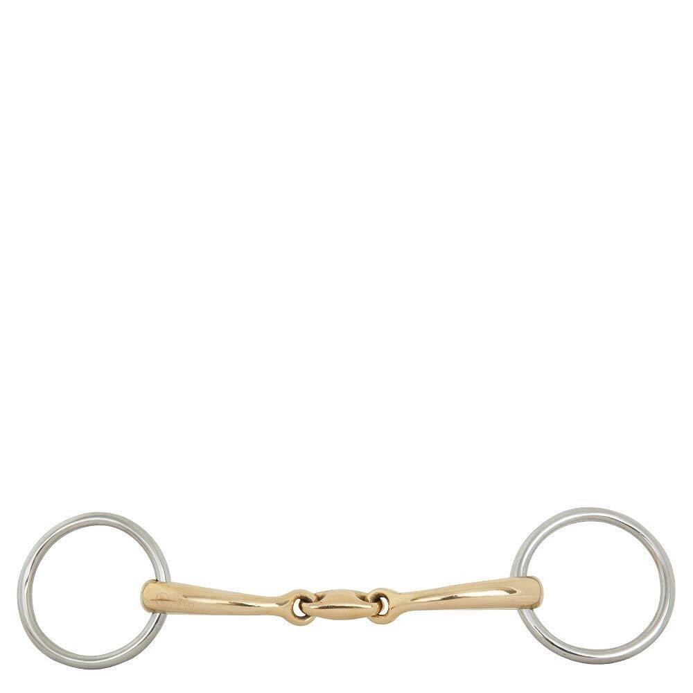 Double snaffle bits for curved horses BR Equitation Soft Contact