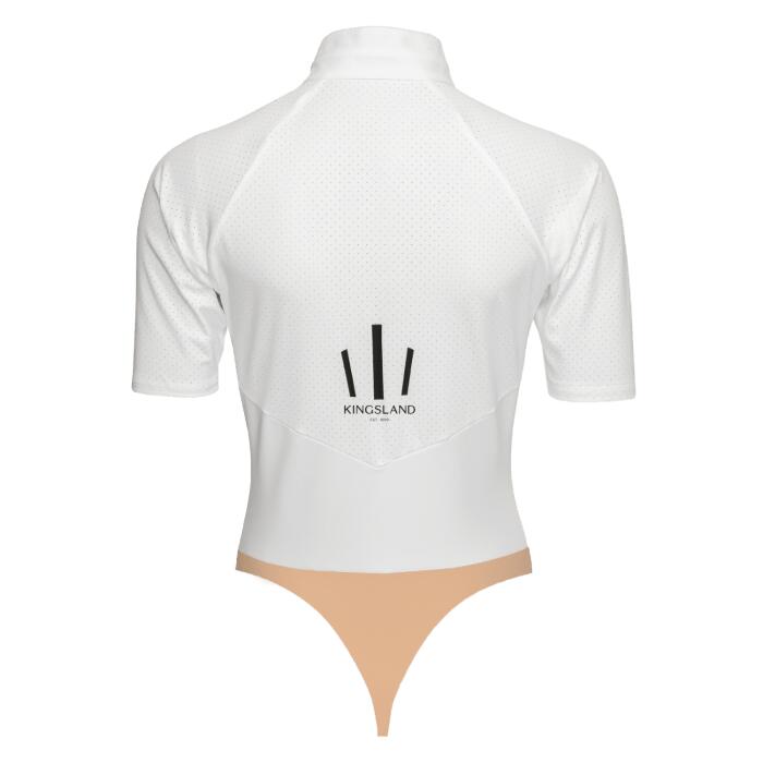 Kingsland Show Bodystocking Kljess Ladies Short Sleeve Wit - 2/2