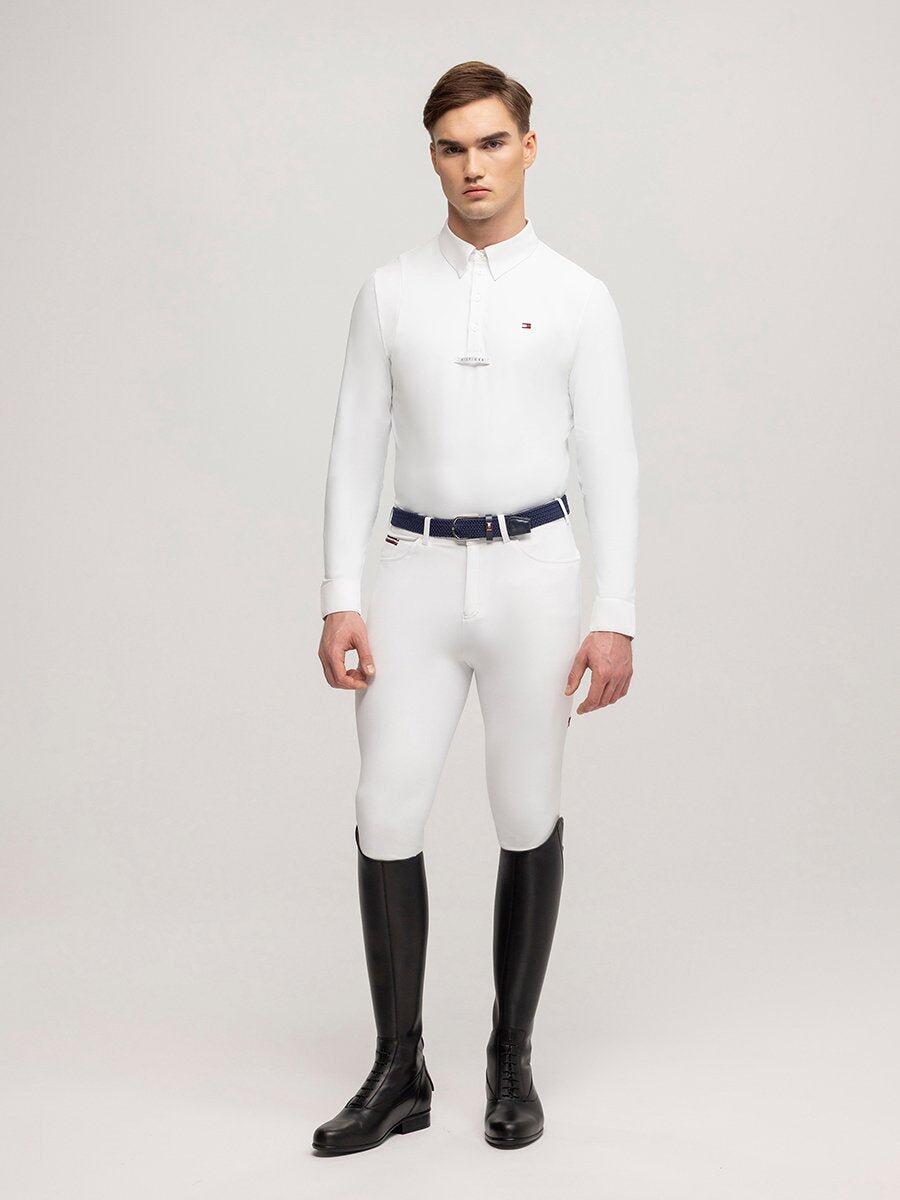 Tommy Hilfiger Equestrian Columbus Wedstrijdshirt Heren Wit - 4/7