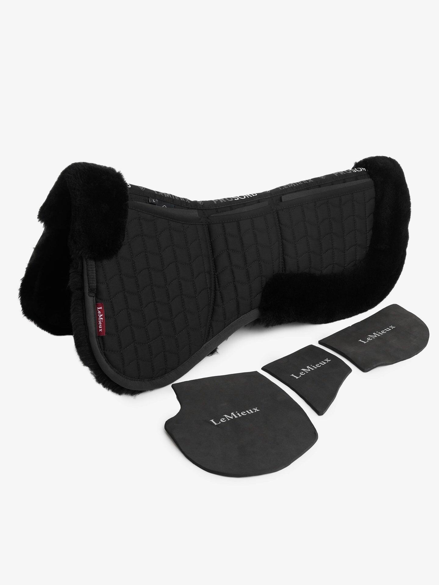 Lemieux Merino+ Prosorb 3 Pocket Zadelonderlegger Aanpasbaar Zwart - 2/4