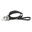 Hfi Leather Lead Zwart -