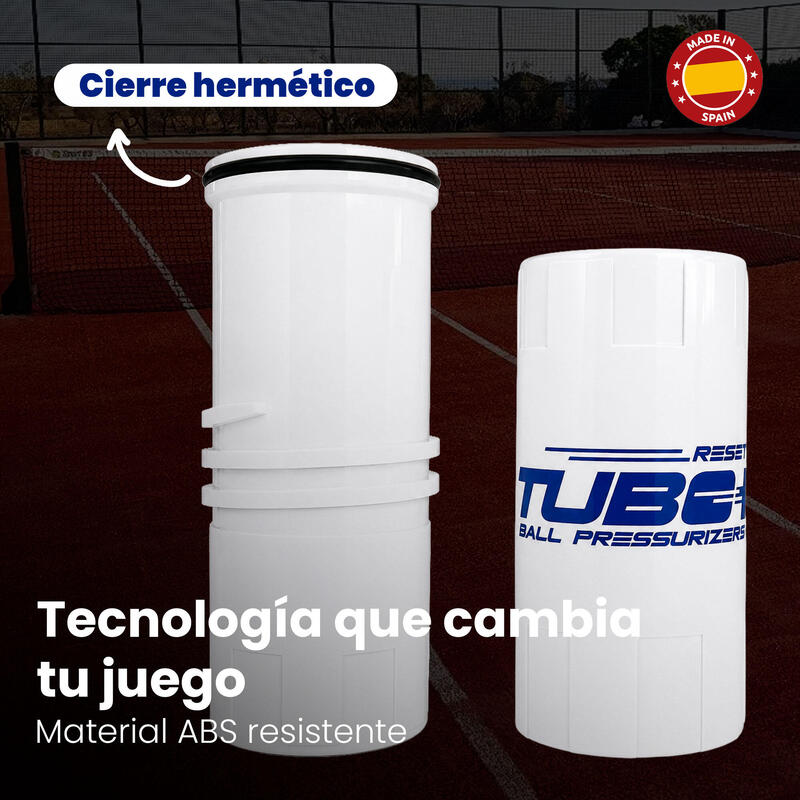 Presurizator de mingi de tenis și padel | TuboX3 White