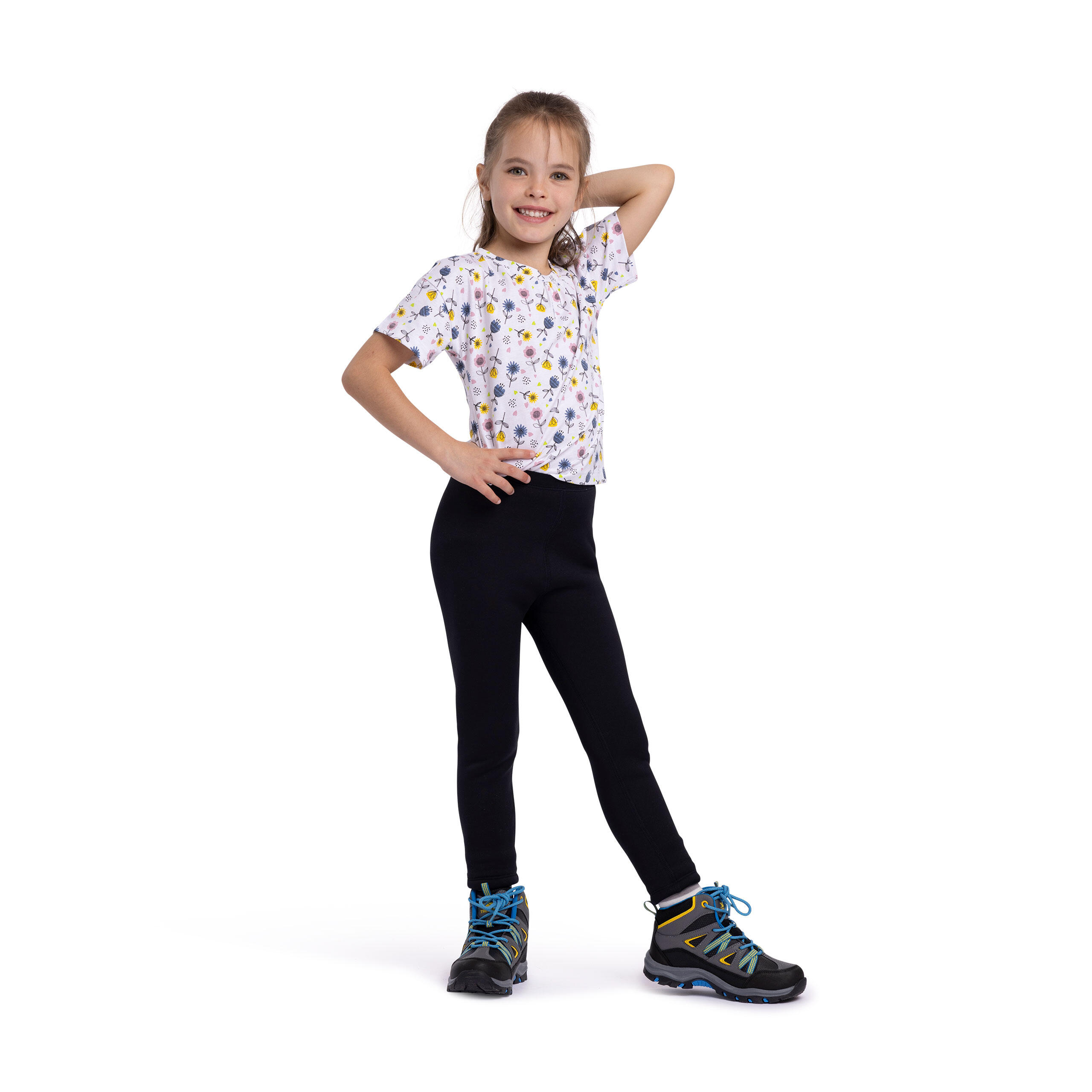 Trespass Kinder Leggings Sherpa gefüttert Schwarz S 3/5