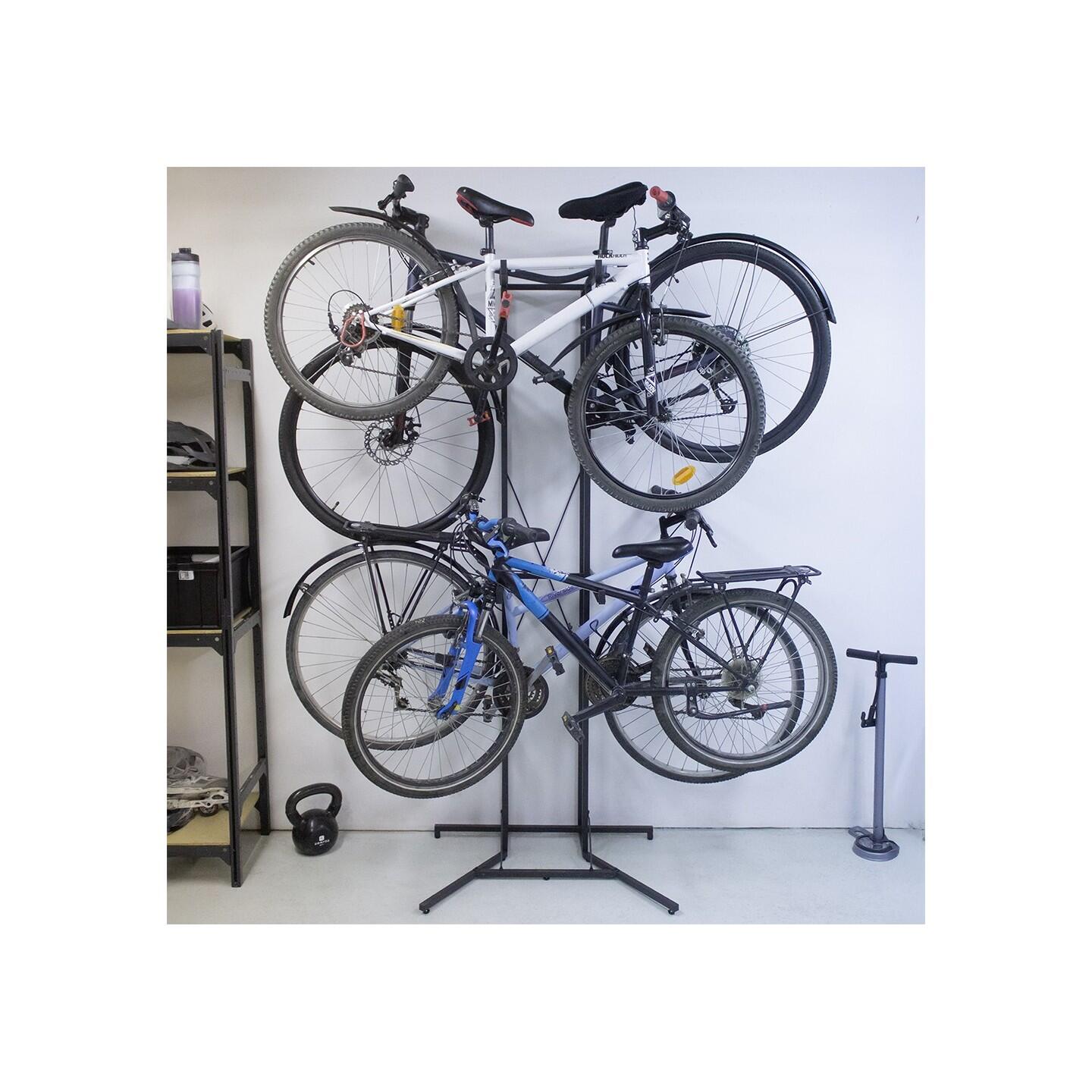 Porte-vélos Vertika en métal noir 80 x 57,5 x 194,5 cm 2/7