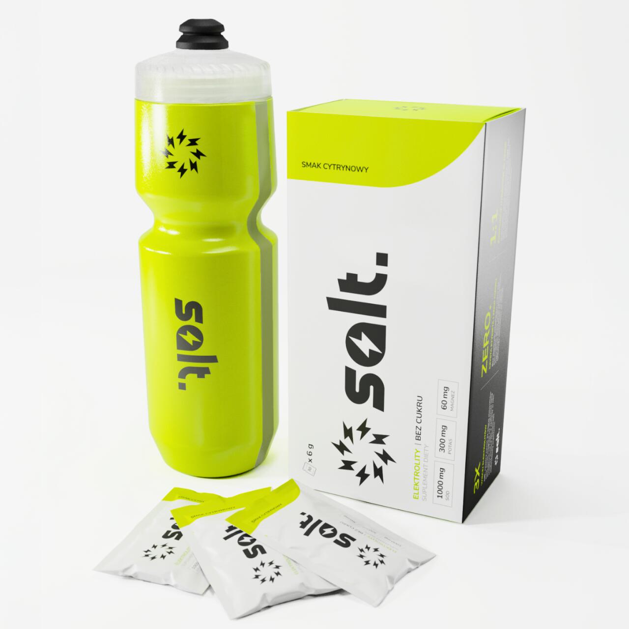 Elektrolity Bez Cukru salt. Cytrynowe Magnez Potas Sód Keto 30 Saszetek 6/7