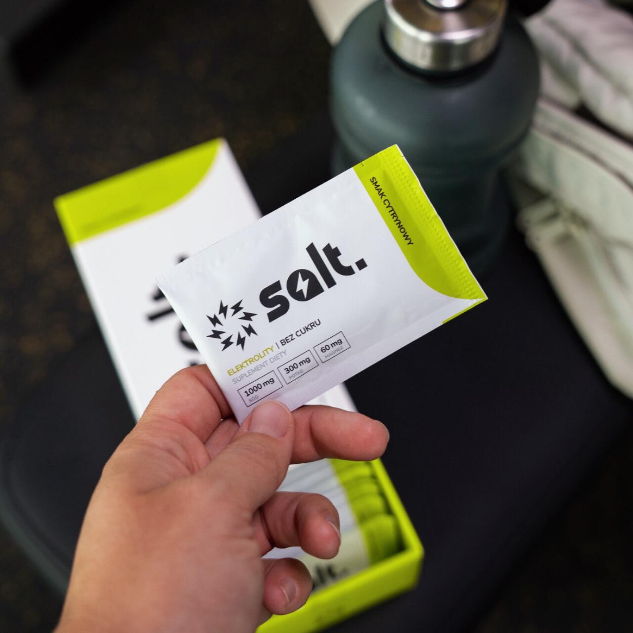 Elektrolity Bez Cukru salt. Cytrynowe Magnez Potas Sód Keto 30 Saszetek 7/7