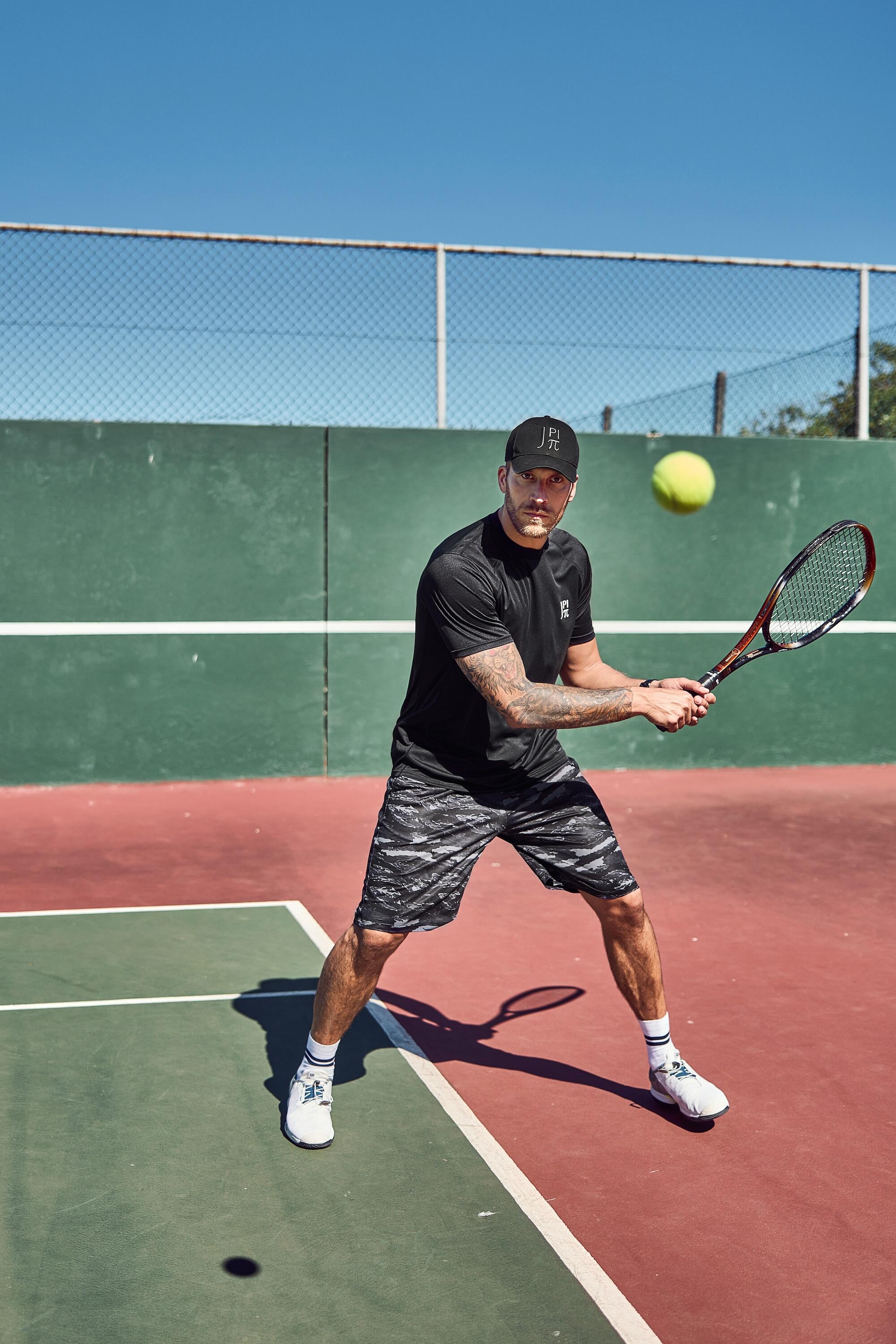 Heren Functioneel shirt tennis korte mouwen ademend QuickDry 6/7