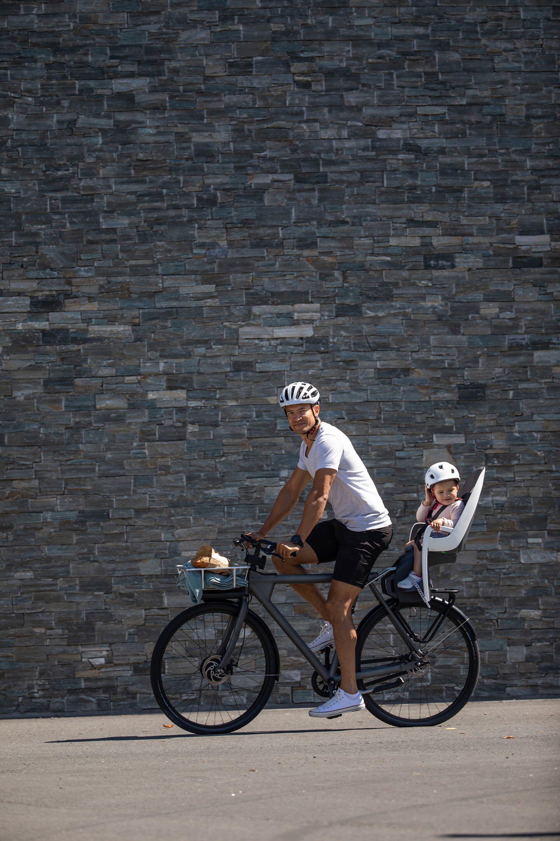 Fahrrad- Kindersitz  Caress f. Rahmenrohr, weiß 5/7