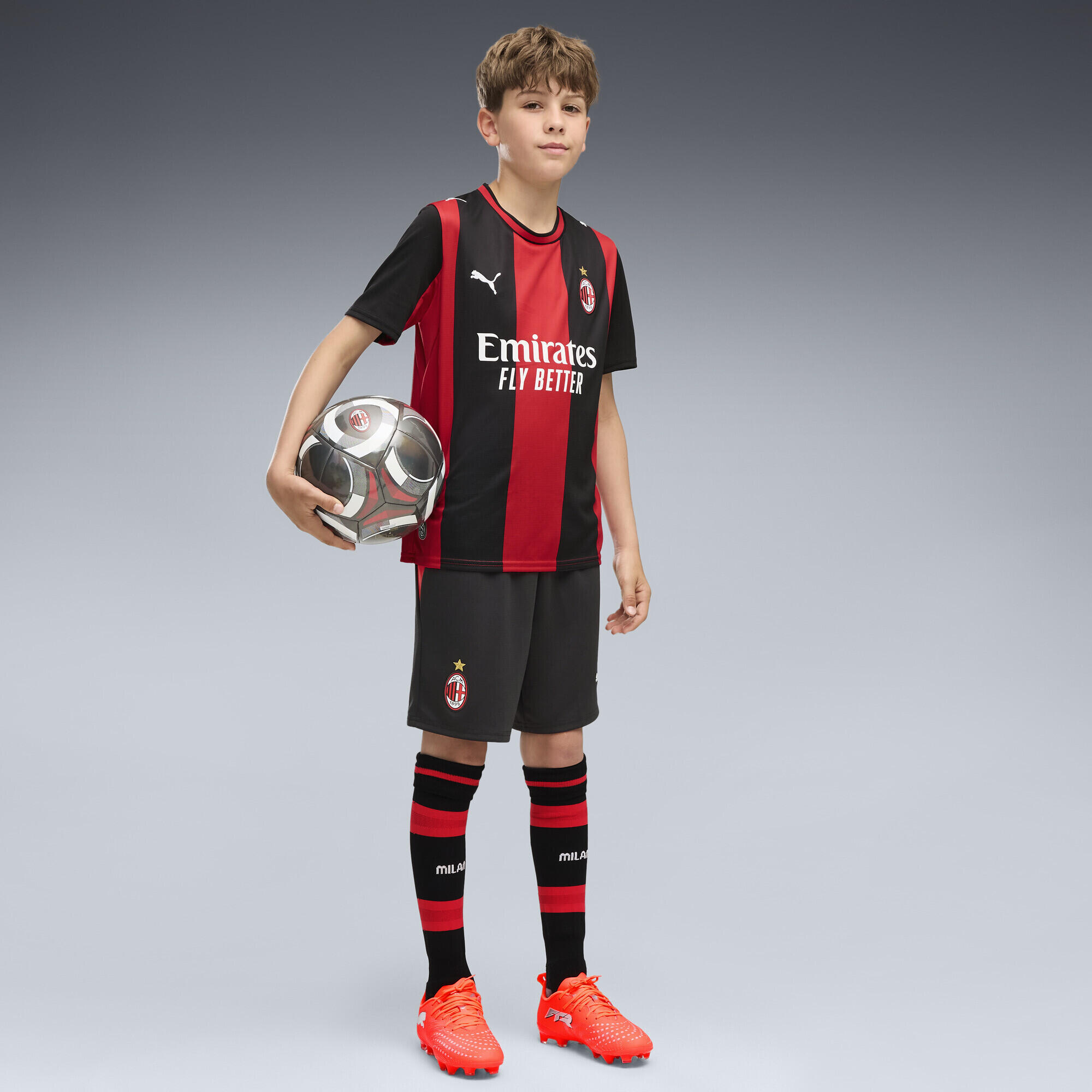 AC Milan 26/27 wedstrijdshort voor jongeren PUMA 2/5