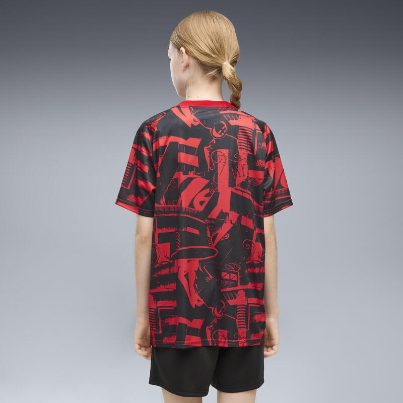 Tricou cu mânecă scurtă copii pentru încălzire Ac Milan PUMA