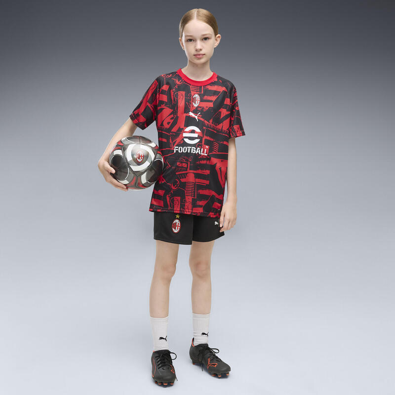 Tricou cu mânecă scurtă copii pentru încălzire Ac Milan PUMA