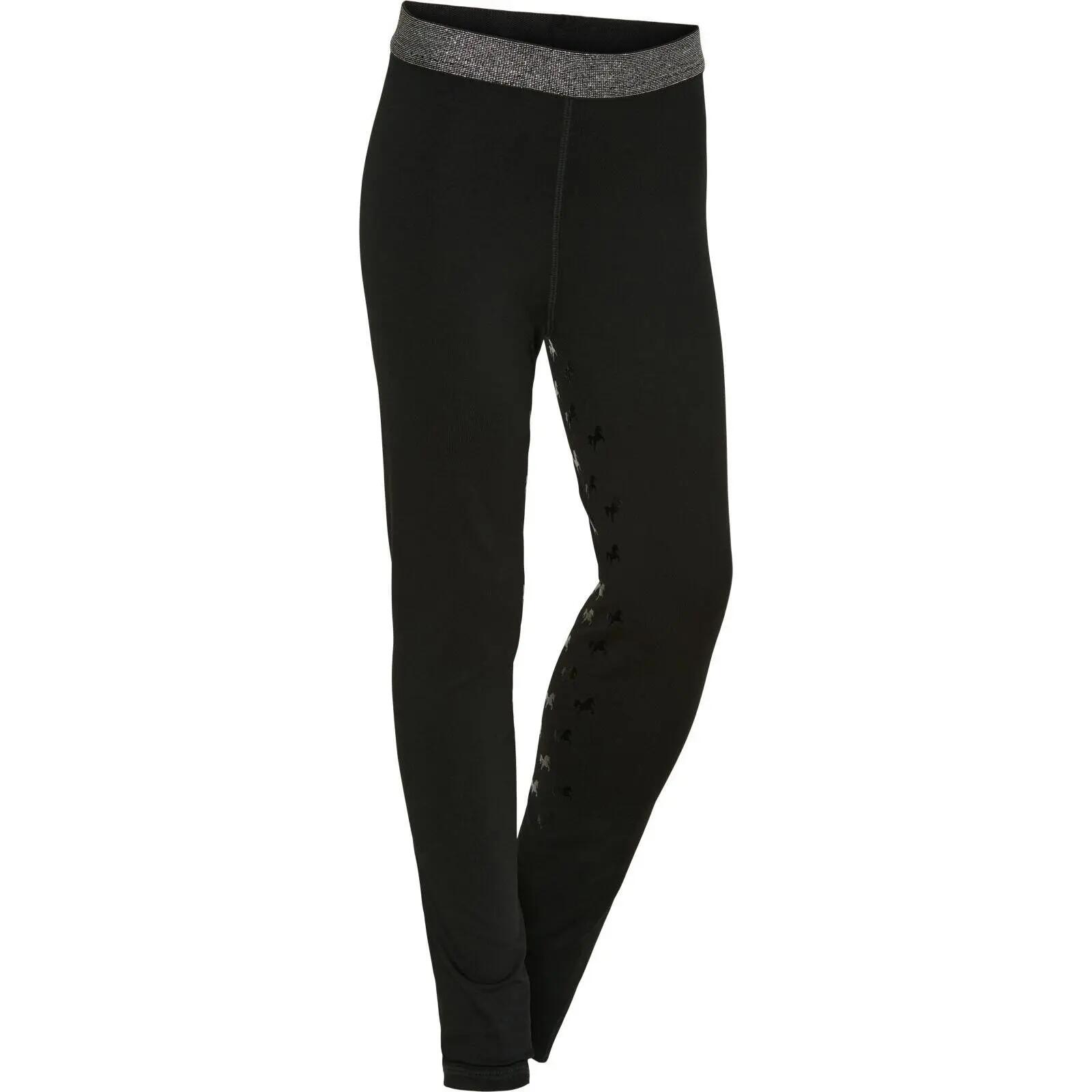 Legging echitație Equipage Maggie cu grip complet pentru fete
