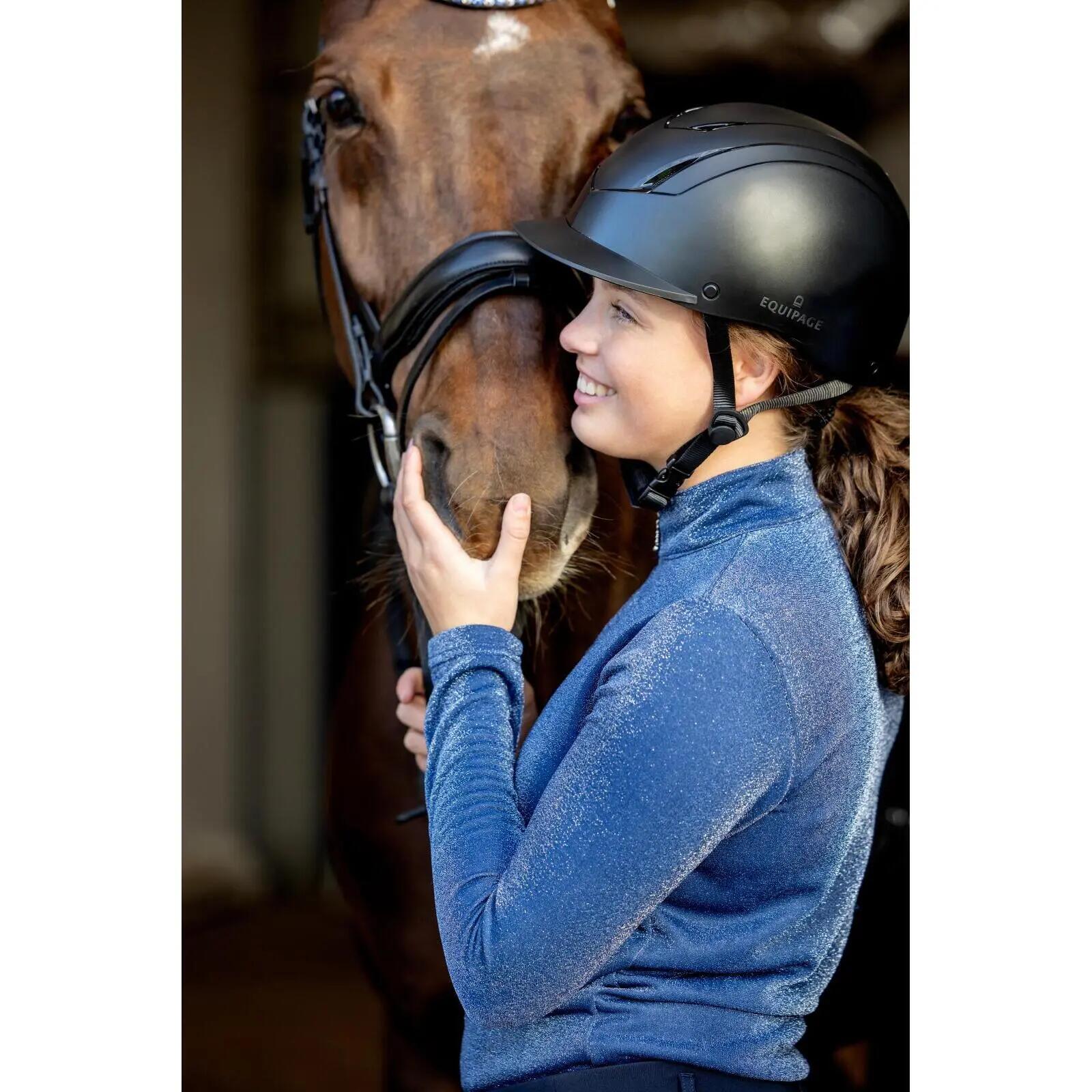 Damski kask jeździecki Equipage Vilma 2/4