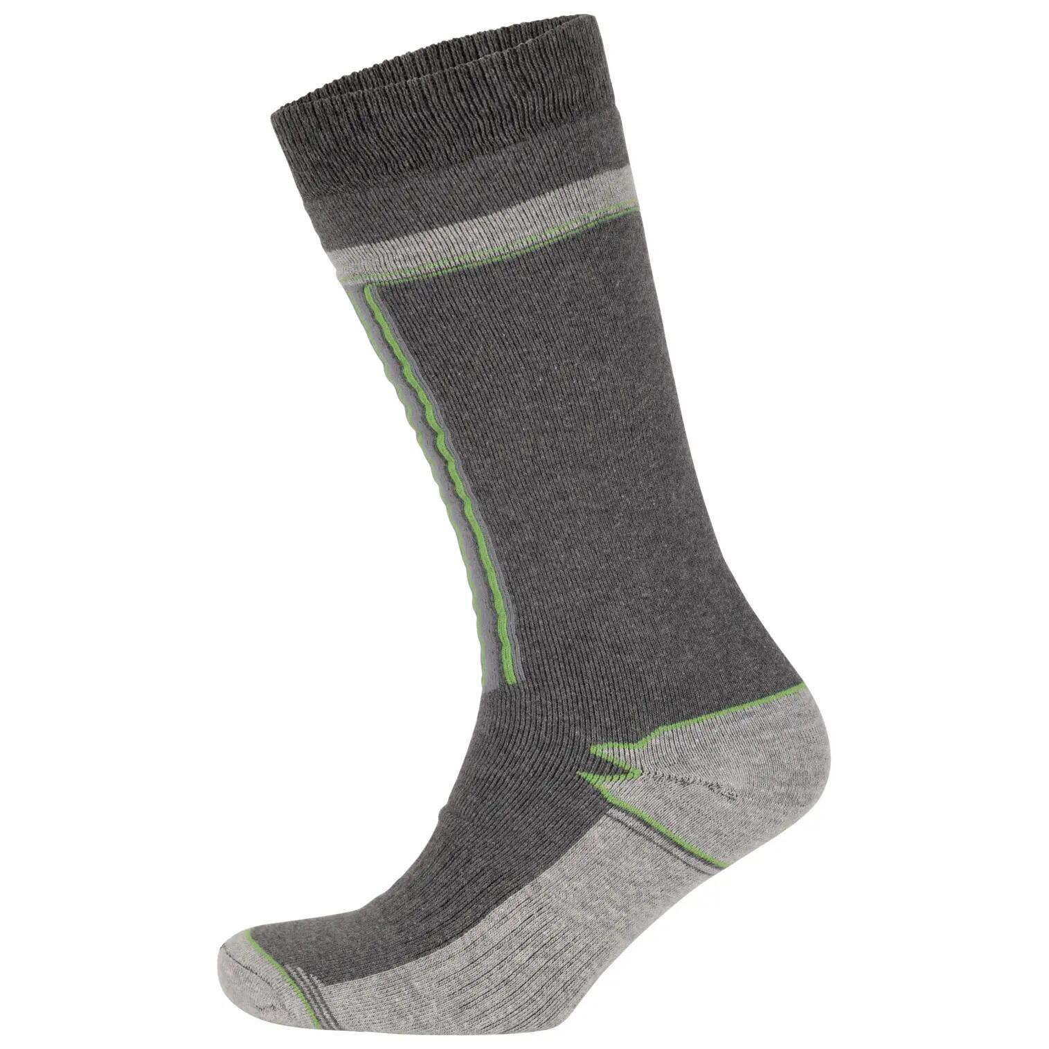Trespass Winski - Calzini da sci unisex (confezione da 2 paia) Blu scuro/selce 5/5