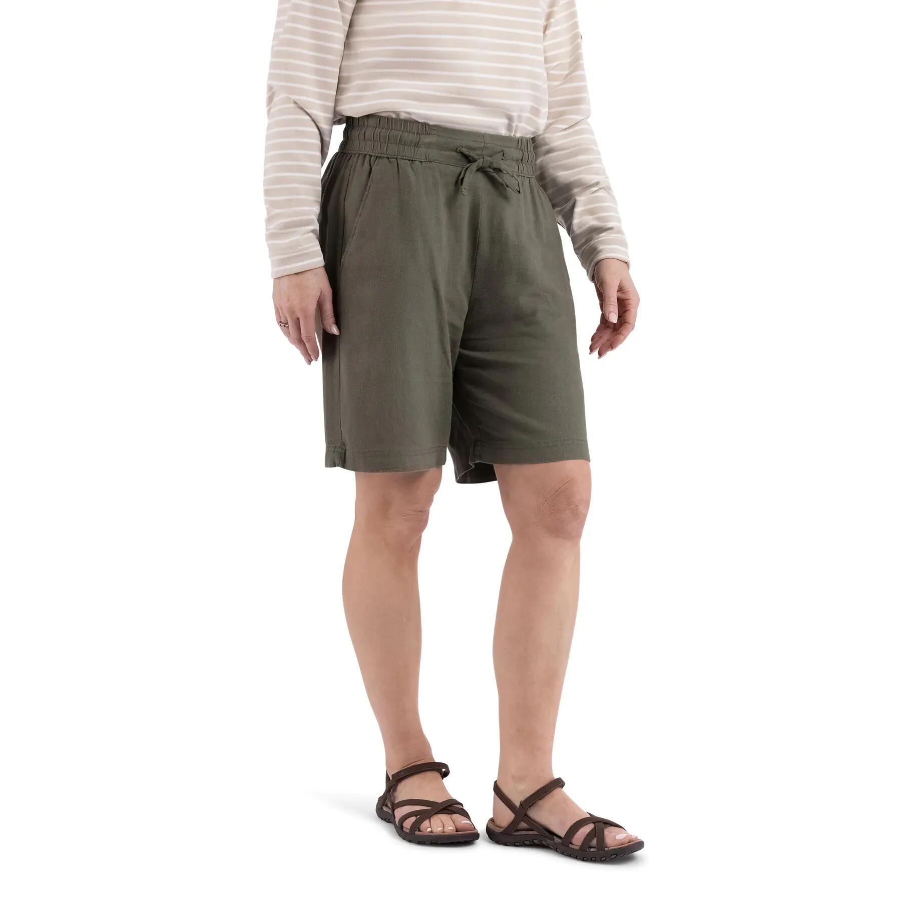 Womens Drawstring Adjustable Waist 2 Hand Pockets Shorts - Reenie 4/5