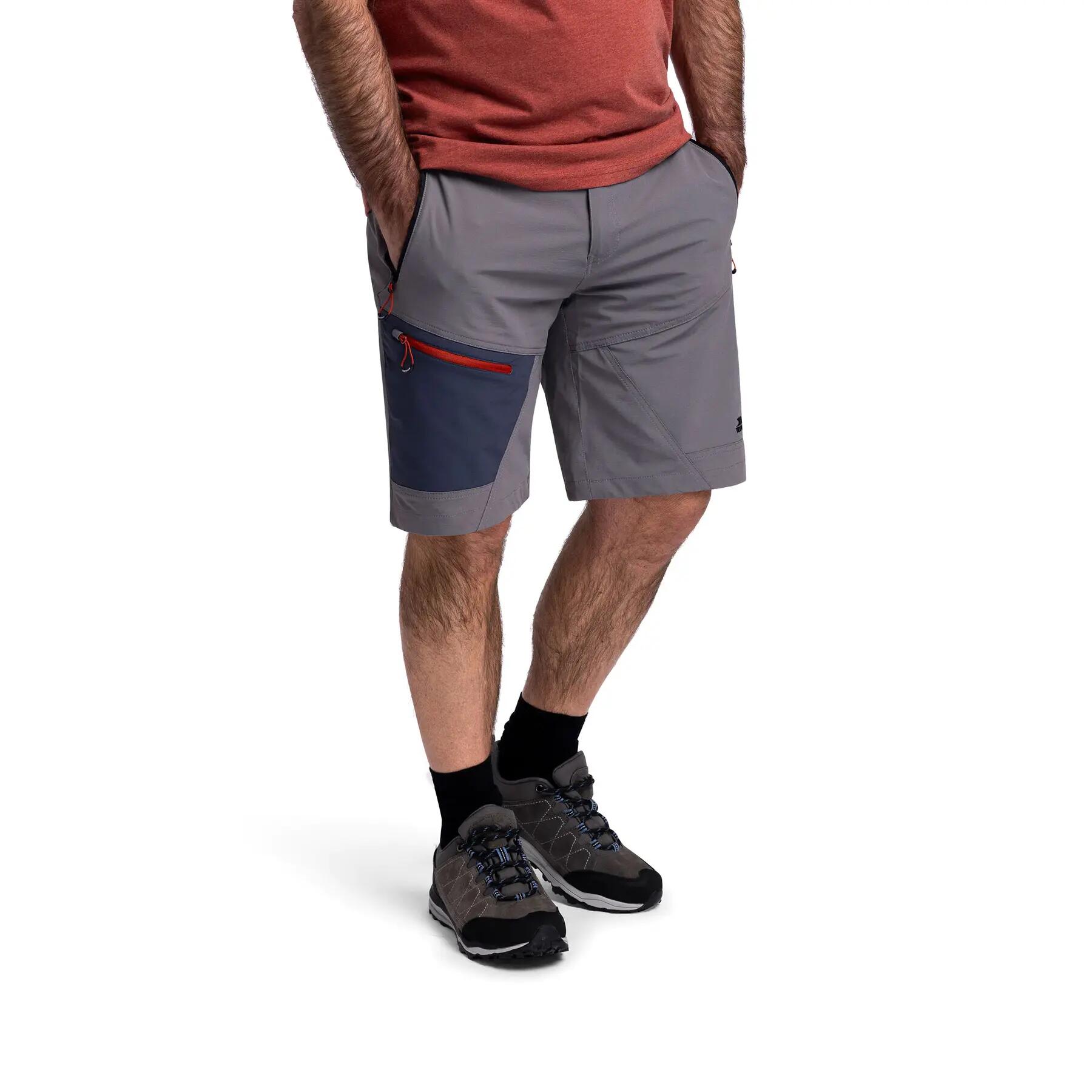 Trespass Daars - Shorts de Aventura Masculino Cinza Tempestade 3/7