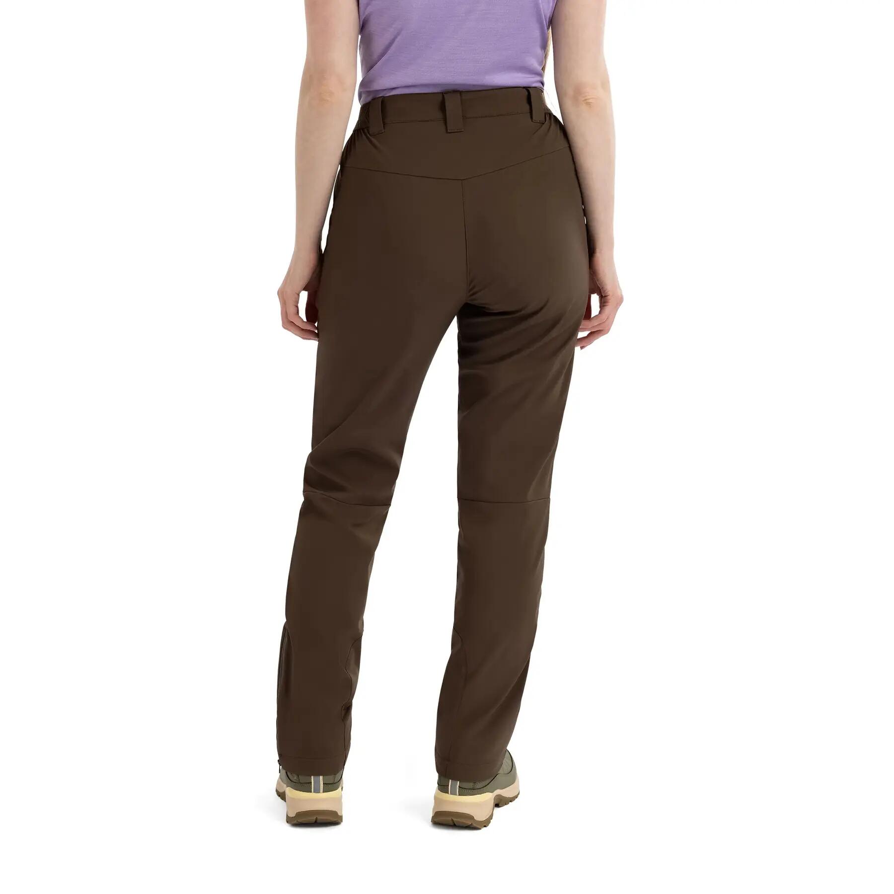 Womens Softshell Trousers Hiking Trekking Waterproof Breathable Pants Tawny 5/5
